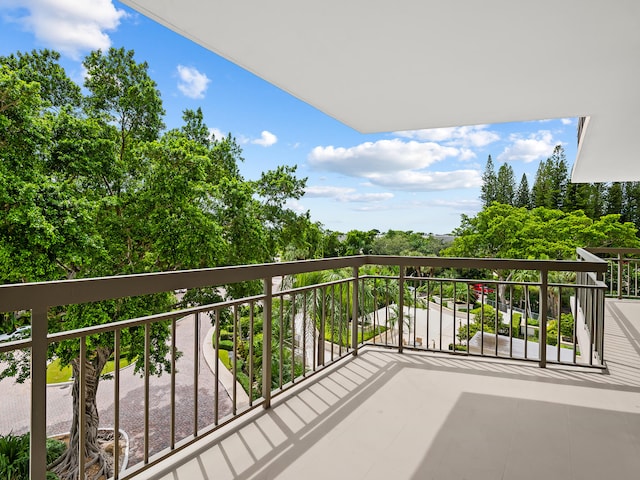 view of balcony