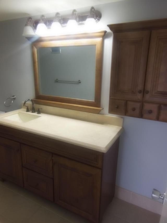 405 US Highway 1 Unit 307, Palm Beach Gardens, FL 33408 - bathroom with vanity and tile patterned flooring