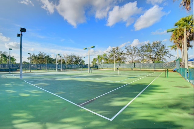 view of sport court