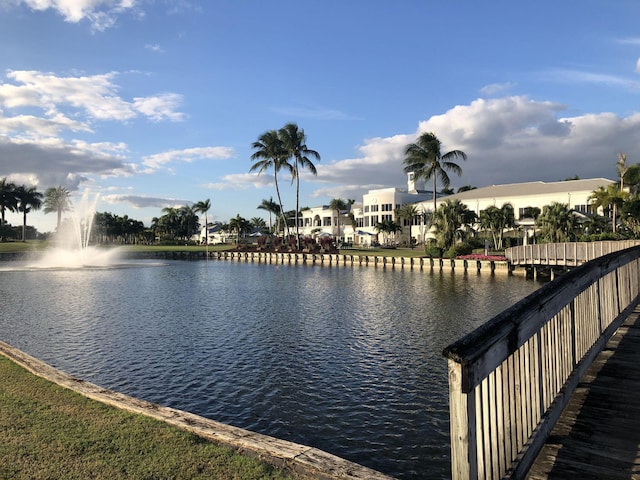 view of water feature