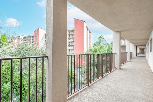 view of balcony