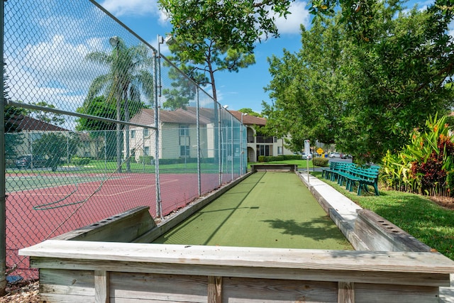 view of sport court