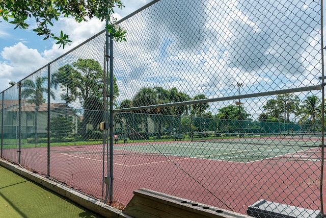 view of tennis court