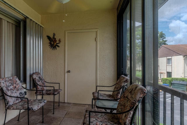 view of sunroom