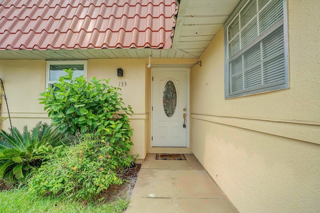 view of entrance to property