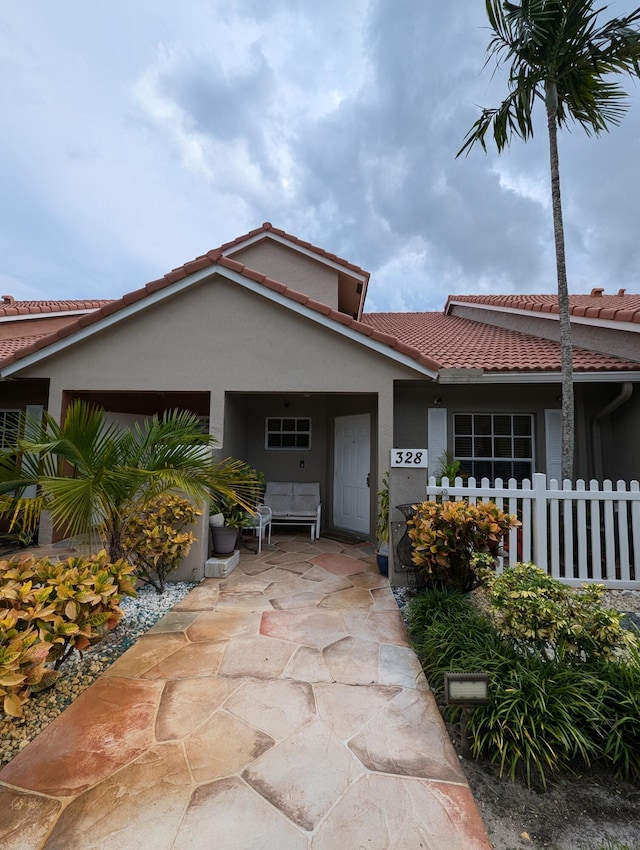 view of front of home