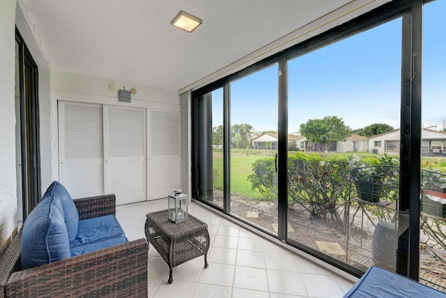 view of sunroom / solarium