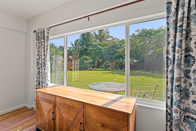 dining room featuring hardwood / wood-style flooring