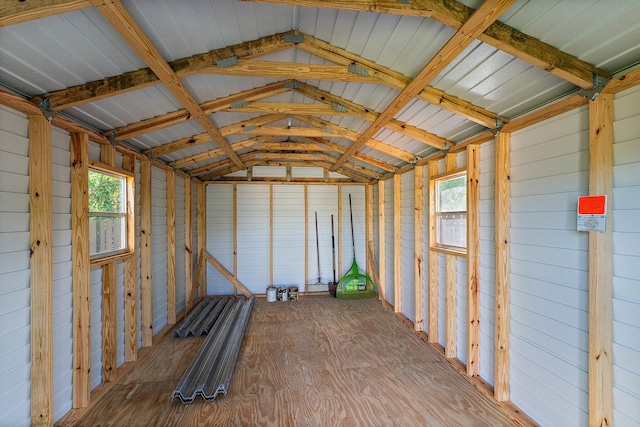 view of storage room