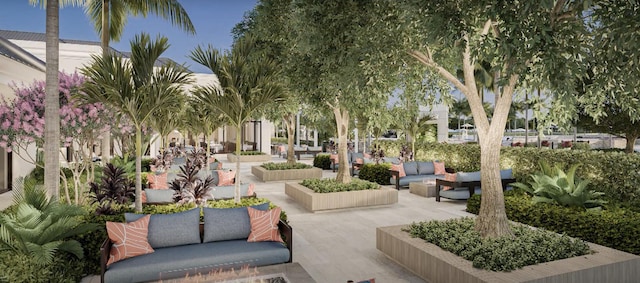 surrounding community featuring a patio area