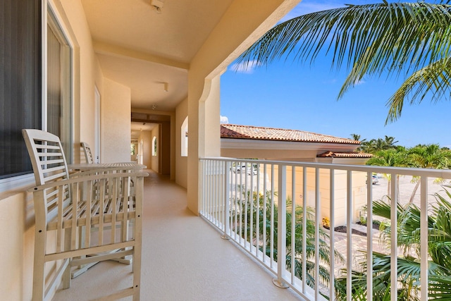 view of balcony