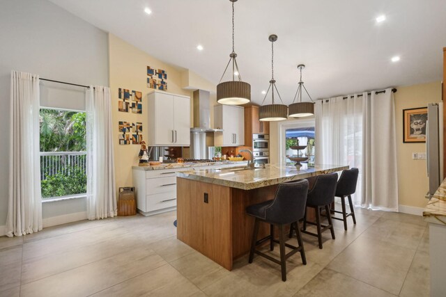 foyer featuring french doors