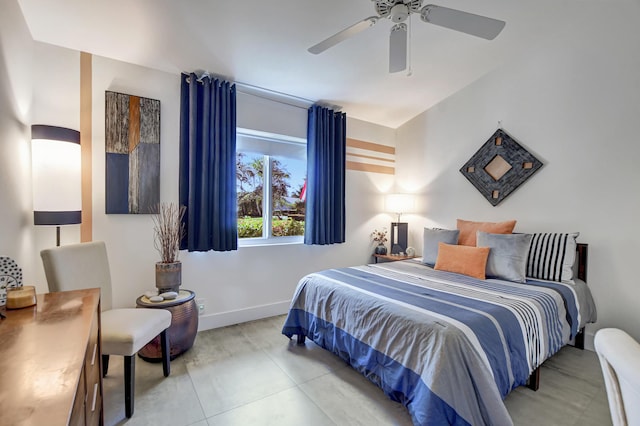 2951 San Remo Way, Delray Beach, FL 33445 - bedroom featuring baseboards and a ceiling fan