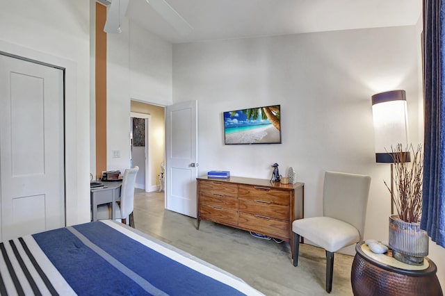 2951 San Remo Way, Delray Beach, FL 33445 - bedroom with finished concrete floors