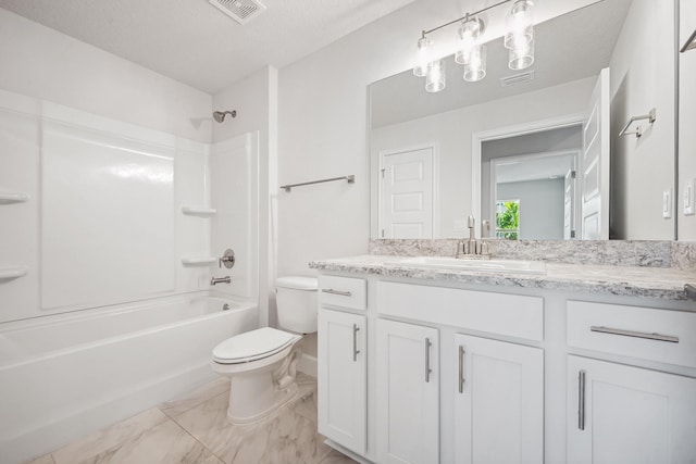 bathroom with tile patterned floors, separate shower and tub, vanity, and a textured ceiling