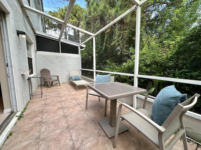 view of sunroom / solarium