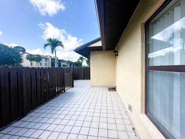 view of patio / terrace featuring a balcony