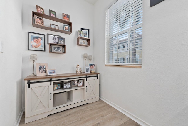 interior space featuring light hardwood / wood-style flooring