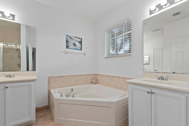 bathroom featuring tile patterned floors and sink