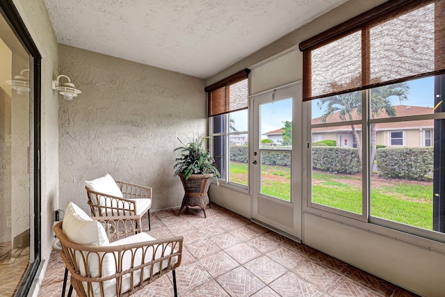 view of sunroom