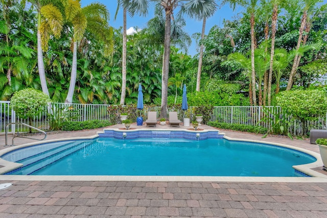 view of pool with a patio area