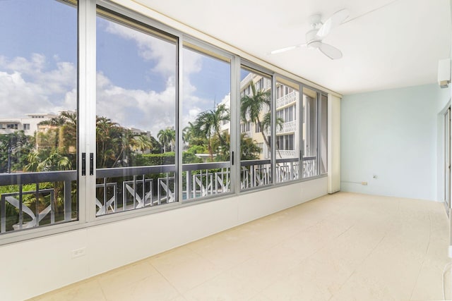389 S Lake Dr Unit 2H, Palm Beach, FL 33480 - unfurnished sunroom with tile patterned flooring