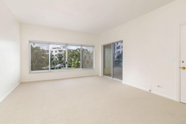 view of carpeted empty room