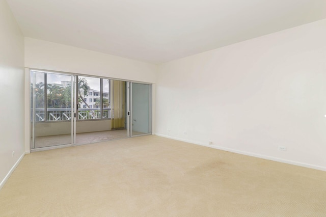 view of carpeted empty room