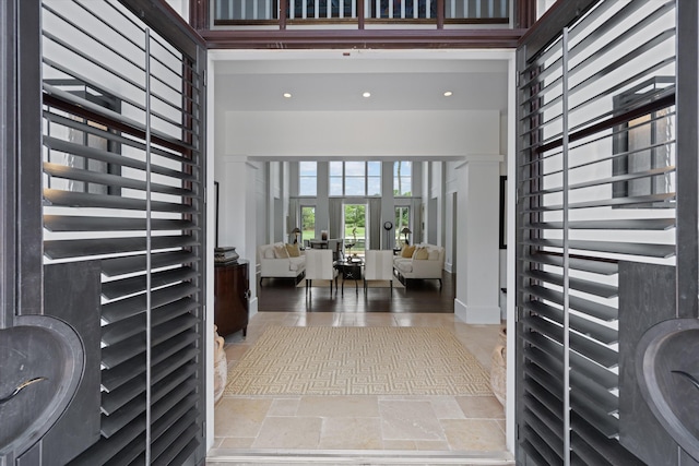 interior space featuring french doors