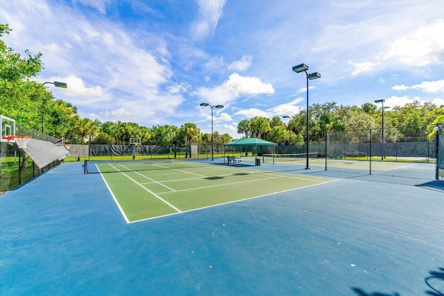 view of tennis court