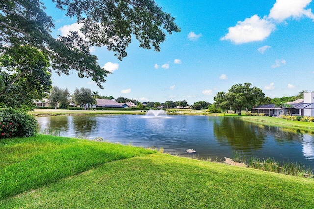 property view of water