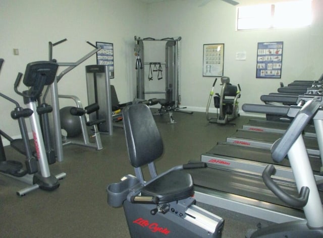 view of exercise room