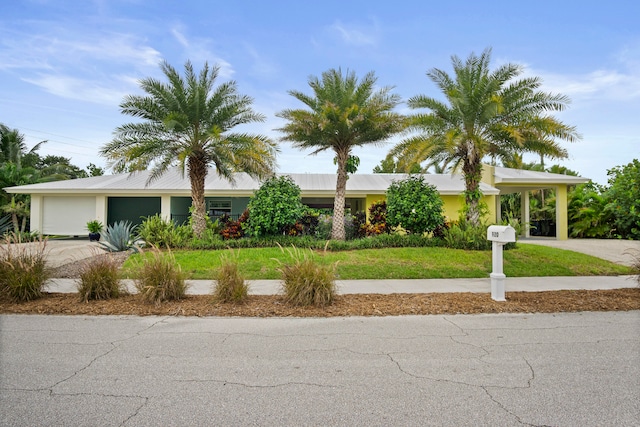 view of ranch-style home