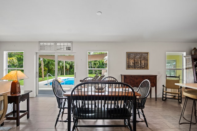 view of dining area