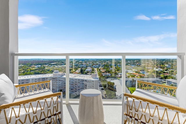 view of balcony