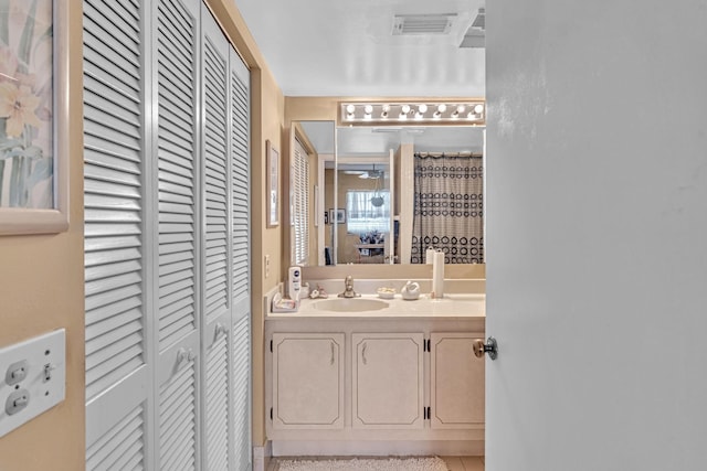 bathroom featuring vanity