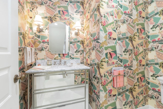 bathroom with vanity