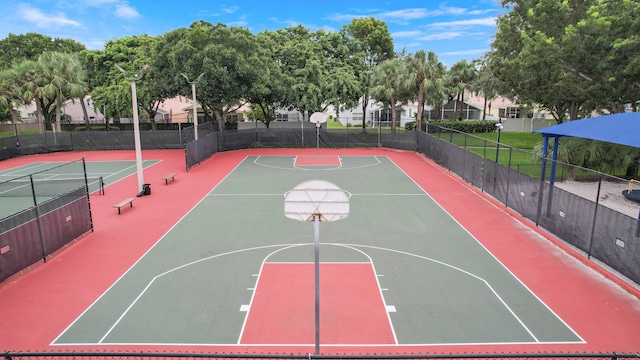 view of basketball court