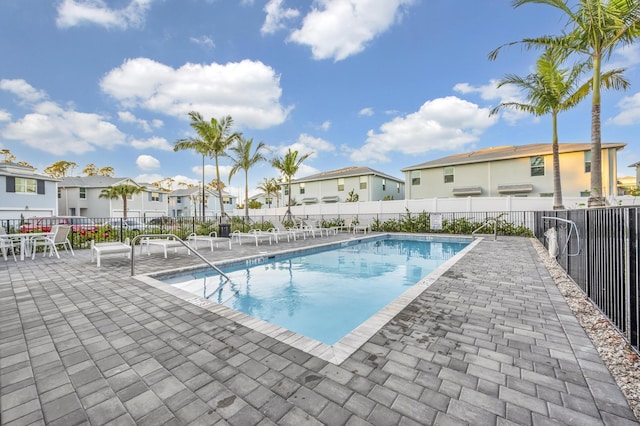 view of pool with a patio area