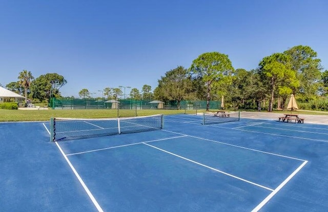 view of tennis court