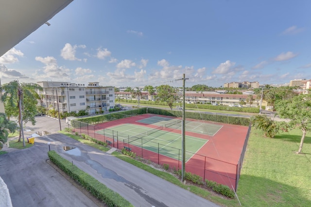 1401 S Federal Hwy Unit 411, Boca Raton, FL 33432 - view of tennis court featuring fence