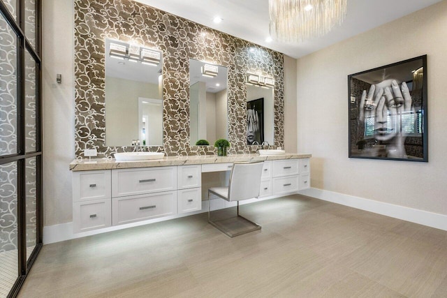 bathroom featuring vanity