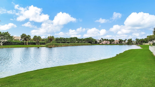 view of water feature