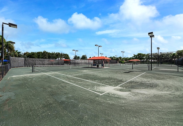 view of tennis court