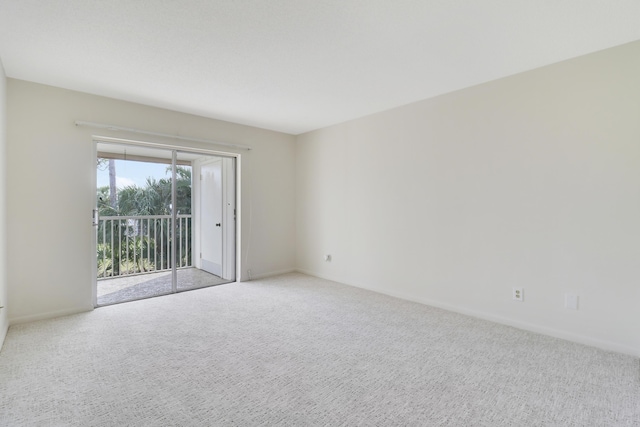 view of carpeted empty room