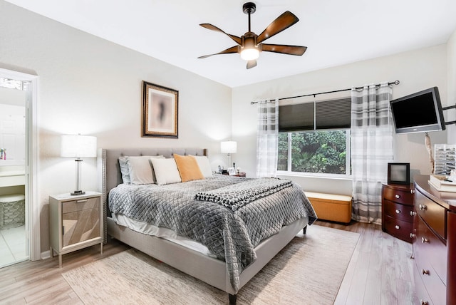 8228 Brindisi Ln, Boynton Beach, FL 33472 - bedroom with wood finished floors and ceiling fan