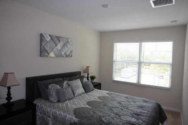 bedroom with carpet floors