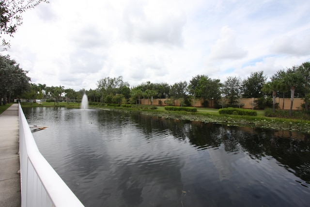 view of water feature