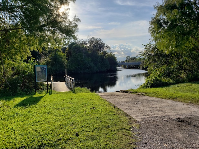 property view of water