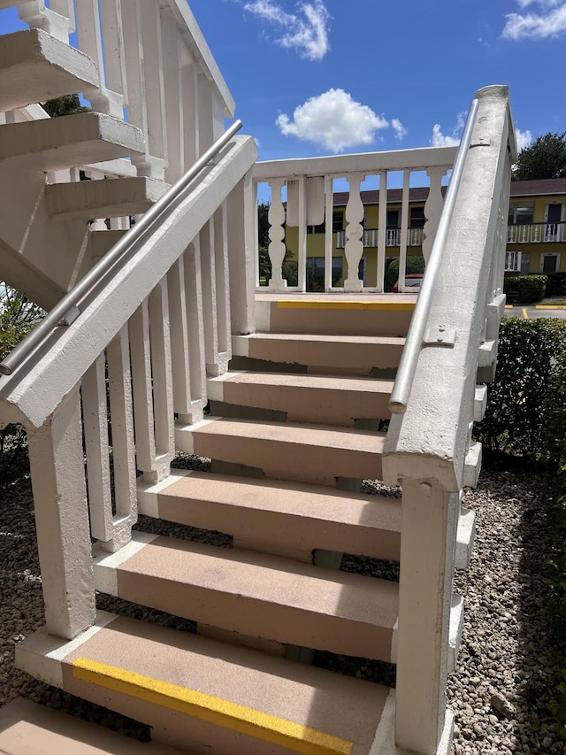 view of staircase